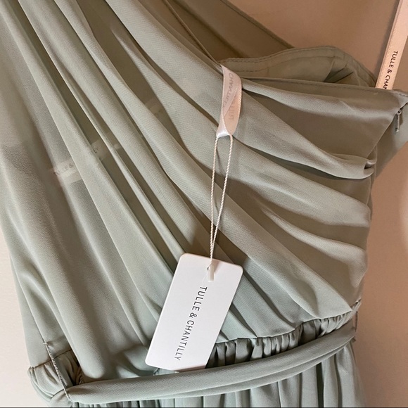 Tulle & Chantilly One Shoulder Bridesmaid Dress - Picture 7 of 7